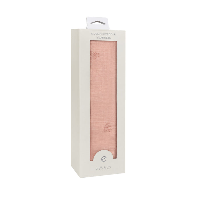 Velour Leaf Pattern Collection - Muslin Swaddle