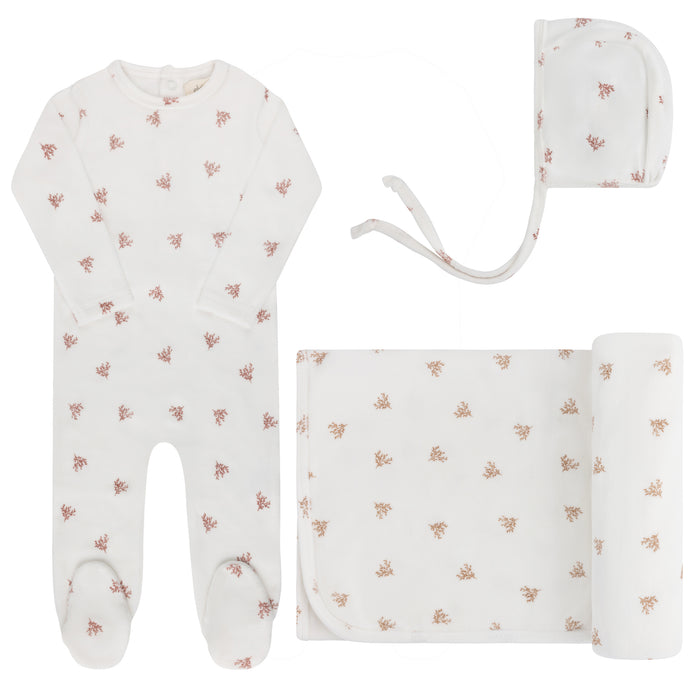 Velour Leaf Pattern Collection - Take Me Home Set