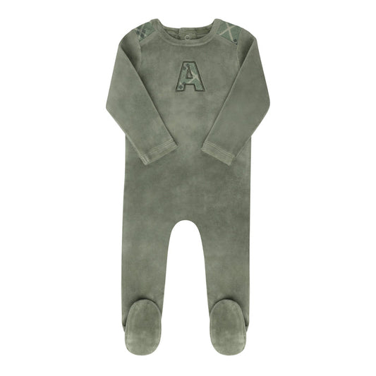 Velour Liberty Plaid A Collection - Footie