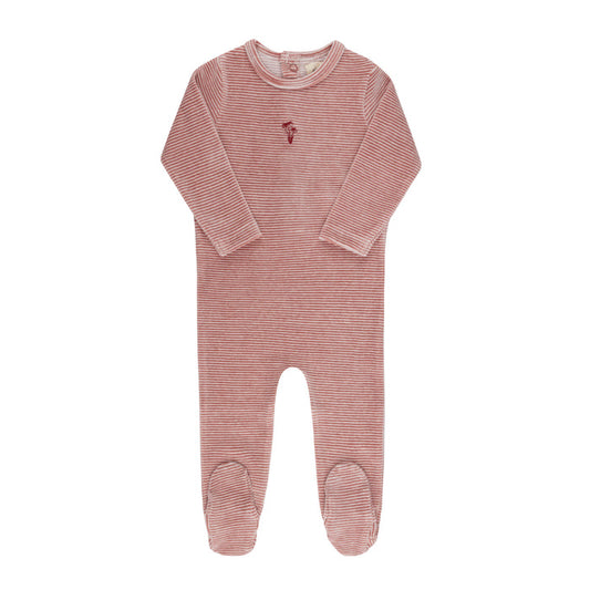 Velour Stripe Collection - Footie