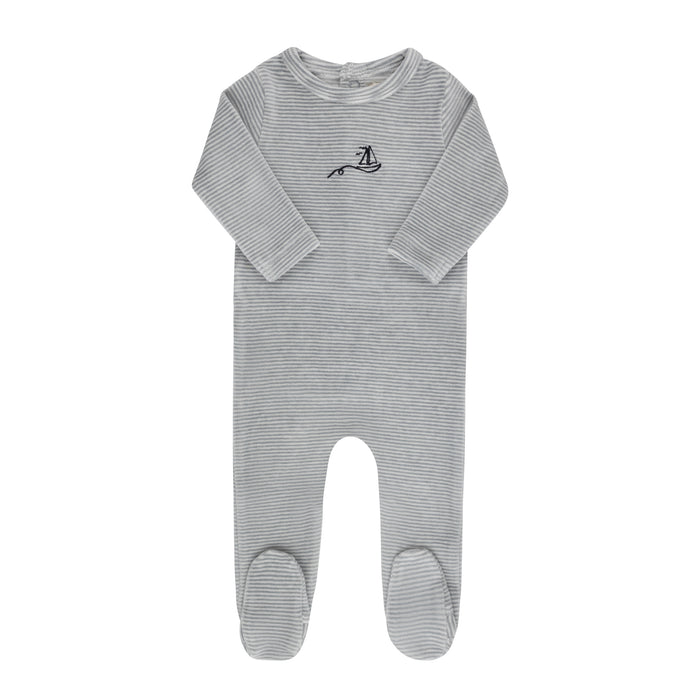 Velour Stripe Collection - Footie