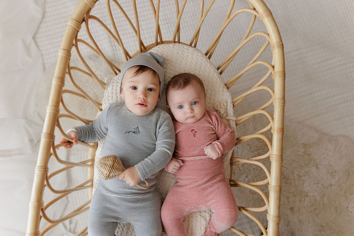 Velour Stripe Collection - Footie