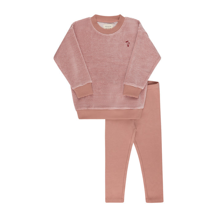 Velour Stripe Collection - Lounge Set