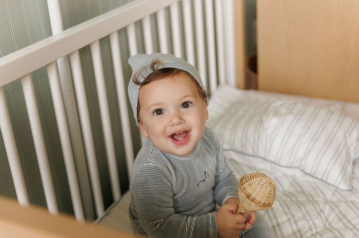 Velour Stripe Collection - Paci Clip