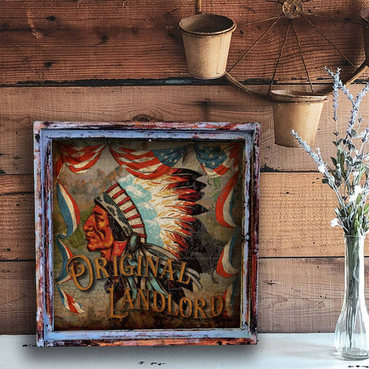 Vintage Original Landlord - Square Artwork: Large - 24"