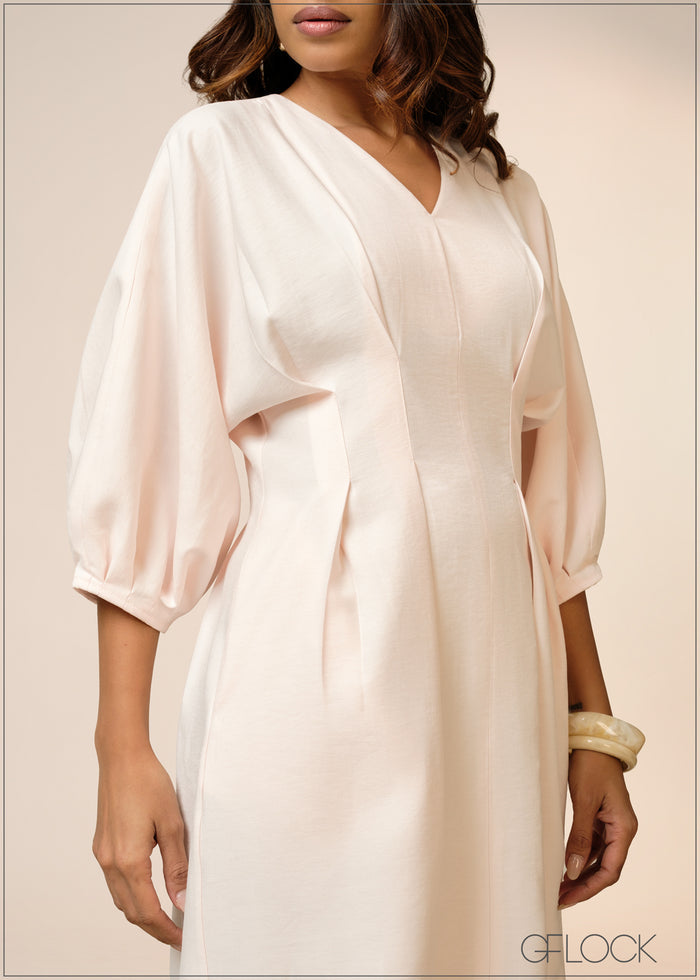 Waist Detailed Mini Dress - 040426
