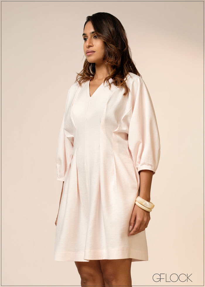 Waist Detailed Mini Dress - 040426