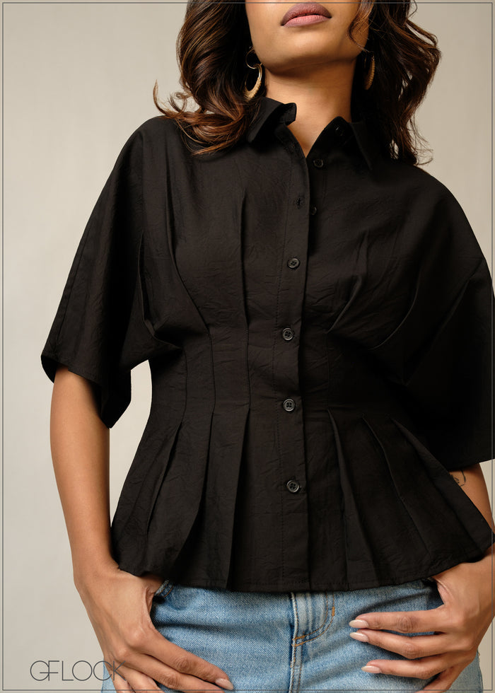 Waist Detailed Top - 300326