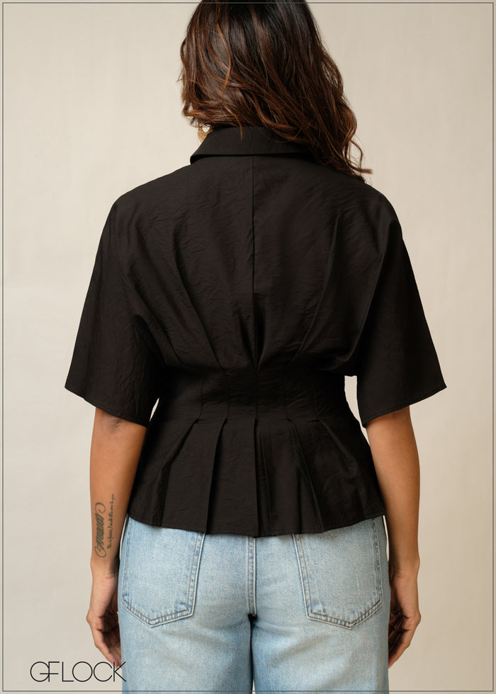 Waist Detailed Top - 300326