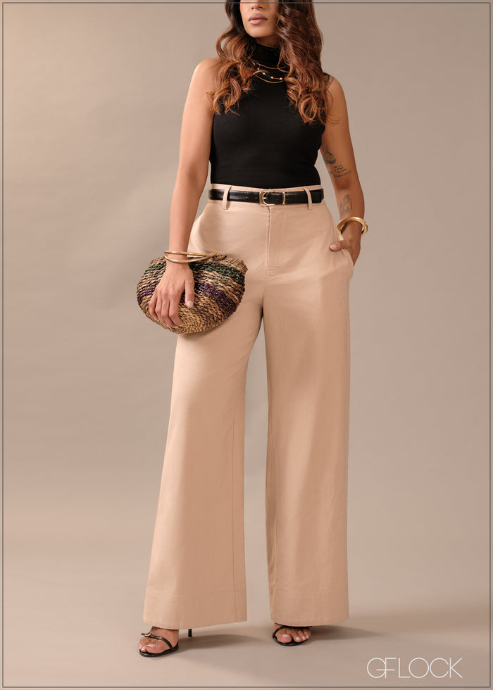 Waistband Detail Pant - 290726