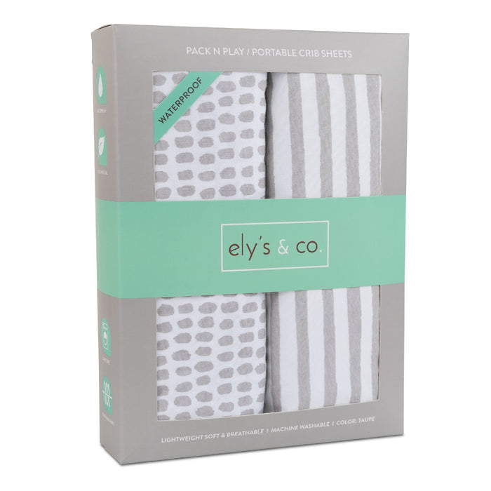 Waterproof Pack N Play | Portable Crib Sheet Set