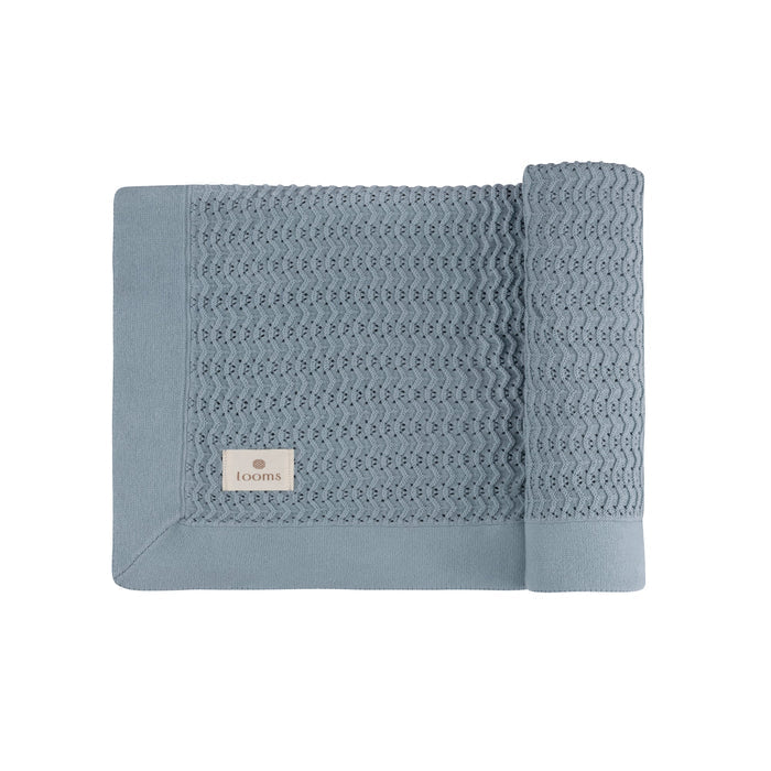 Wave Collection - Knit Pointelle Blanket