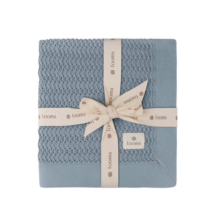 Wave Collection - Knit Pointelle Blanket