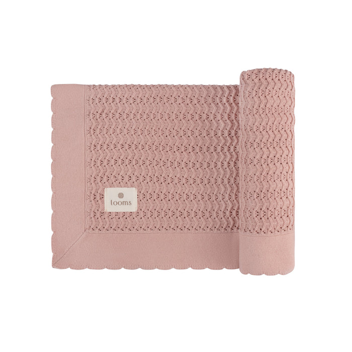 Wave Collection - Knit Pointelle Blanket