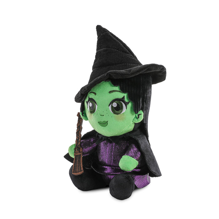 Wicked for Good Elphaba Phunny Plush toy, soft and cuddly green plush figure from the Wicked musical.