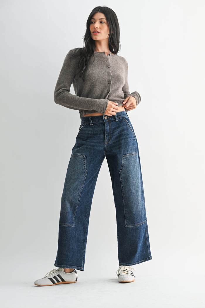 Wide Leg Garden Jean - Dark Wash