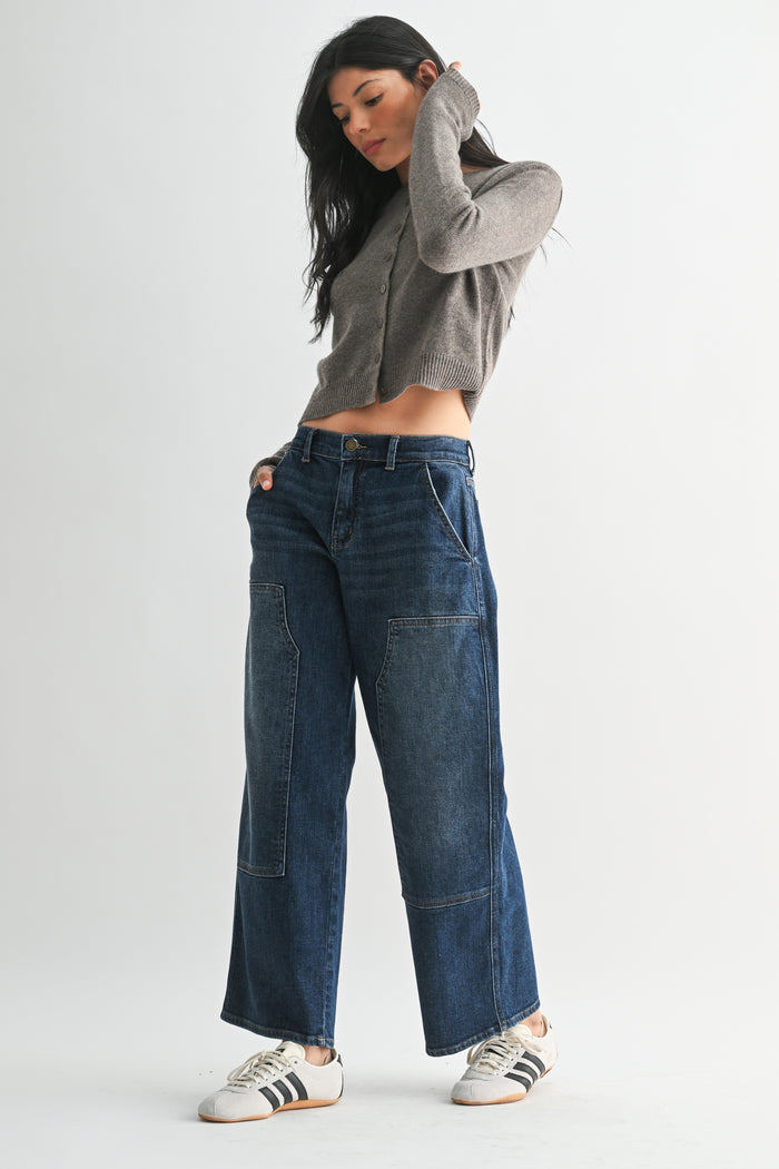 Wide Leg Garden Jean - Dark Wash