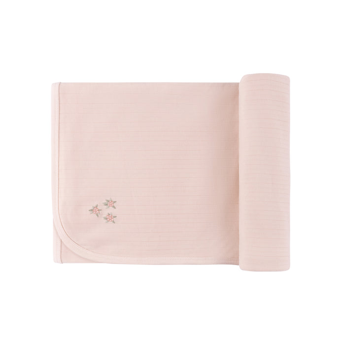 Wide Rib Cotton -  Rosebud Collection - Blanket