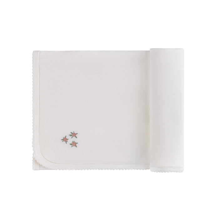 Wide Rib Cotton -  Rosebud Collection - Blanket