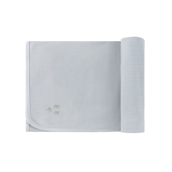 Wide Rib Cotton -  Rosebud Collection - Blanket