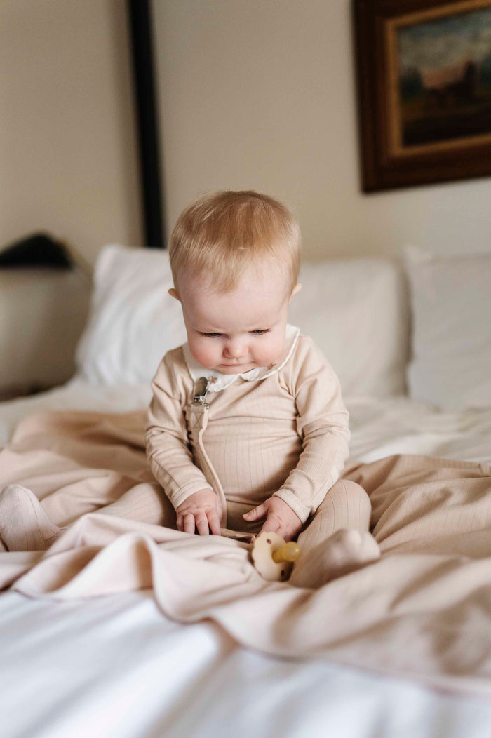 Wide Rib Cotton -  Rosebud Collection - Blanket