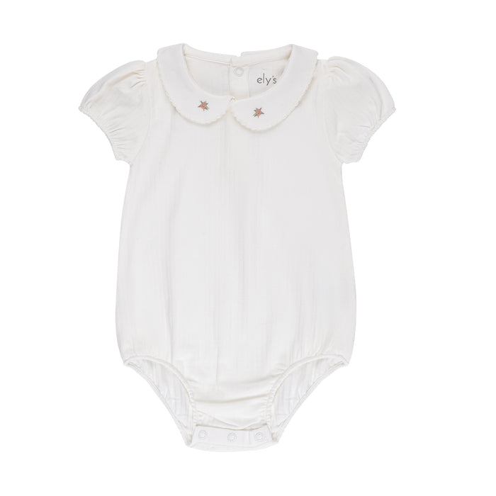 Wide Rib Cotton - Rosebud Collection- Romper