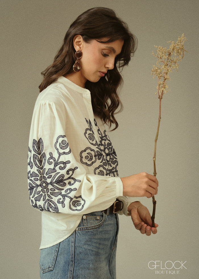 Willow Embroidered Shirt - 080826