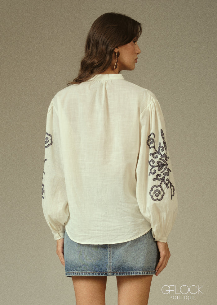 Willow Embroidered Shirt - 080826