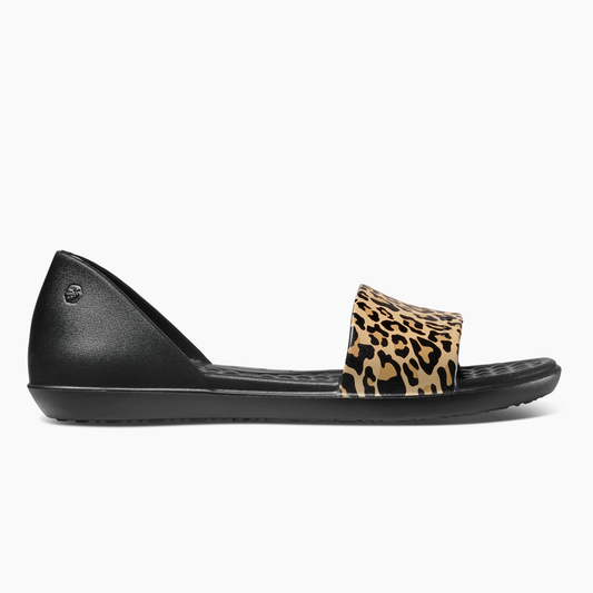 Cheetah Black Womens Friday Flat#color_cheetah-black