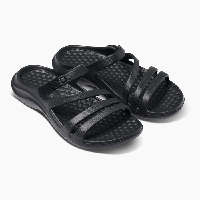 Adult Black Lakeshore Sandal#color_black