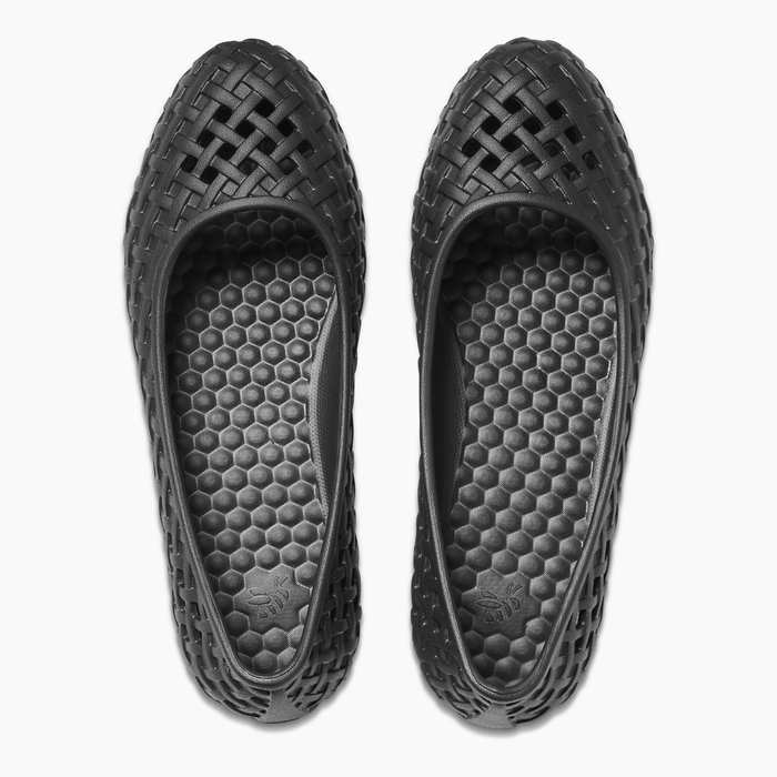 Black Women's Willow Flat#color_black