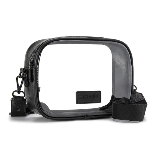 Wrangler Clear Crossbody Bag/Stadium Bag - Black