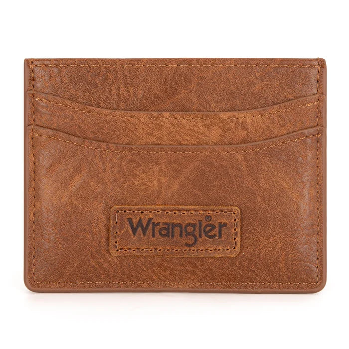 Wrangler Credit Card Holder Wallet- Brown