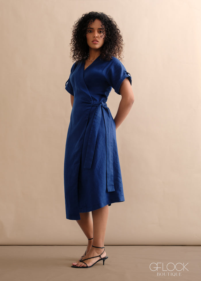 Wrap-Around Midi Dress - 170526