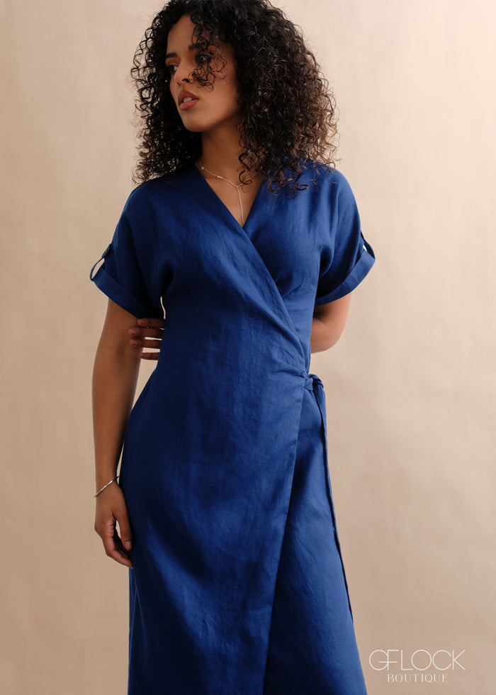 Wrap-Around Midi Dress - 170526