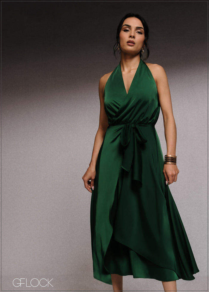 Wrap Around Midi Dress - 220526