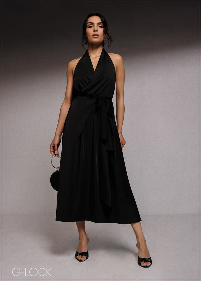 Wrap Around Midi Dress - 220526