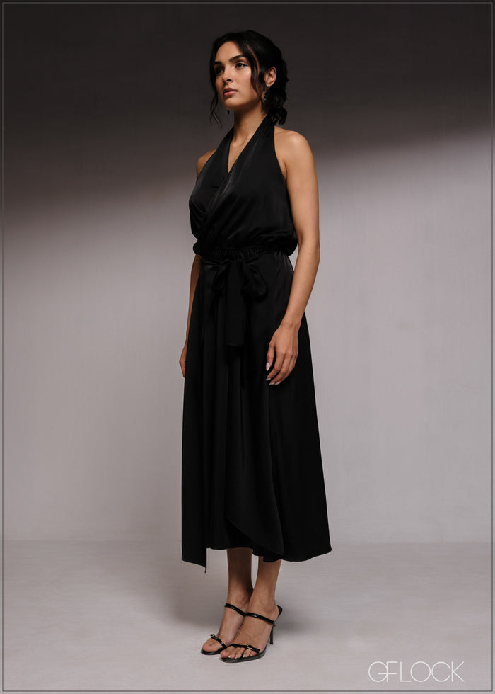 Wrap Around Midi Dress - 220526