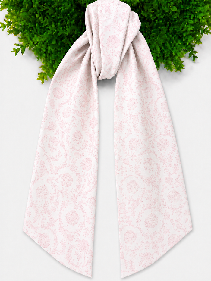 Pink Floral Scroll