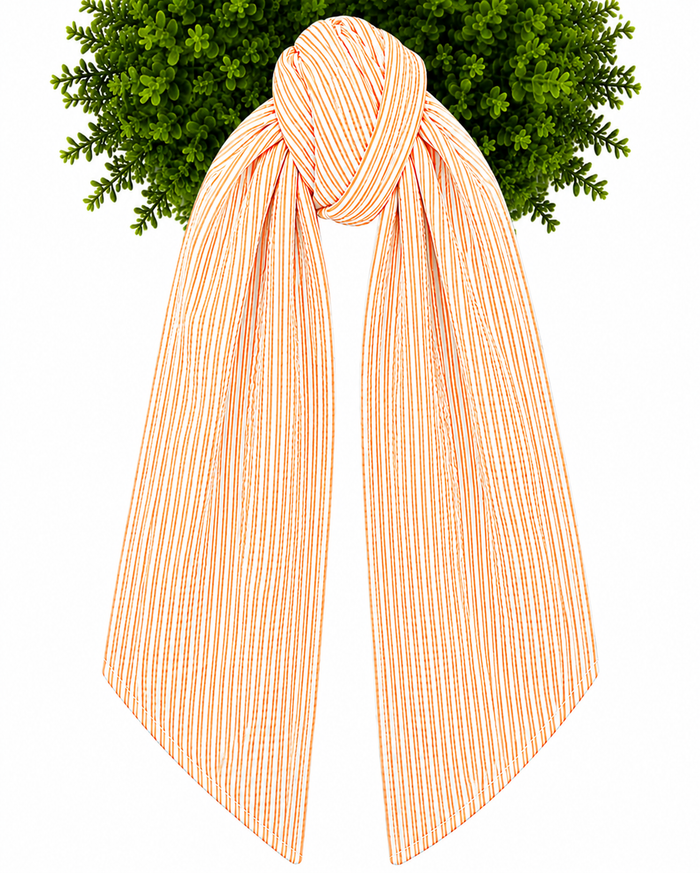 Orange Seersucker