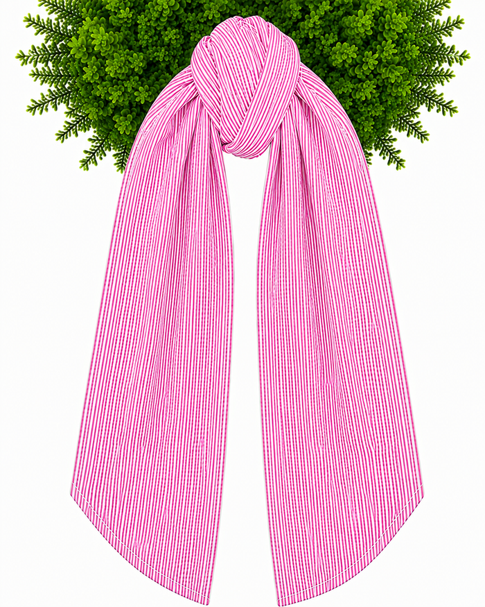 Wreath Sash - Seersucker