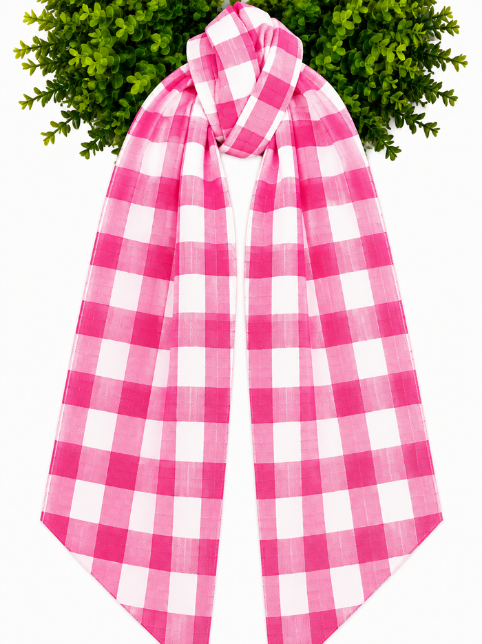 Wreath Sashes - Gingham 1 Inch