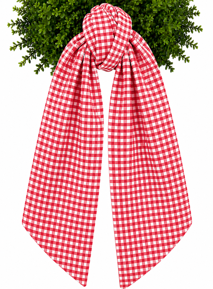 Wreath Sashes - Gingham 1/8 Inch With or Without Trim