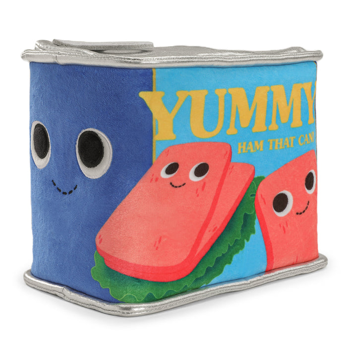 Yummy World Canned Ham 10-inch plush toy with realistic ham design and soft fabric, perfect for cuddling or as a playful collectible.