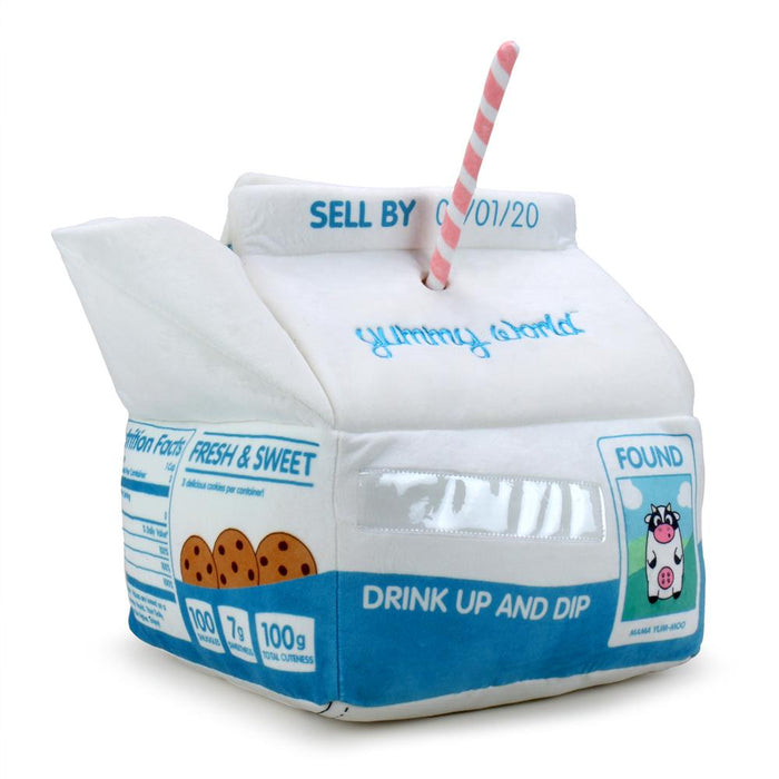 Yummy World Milk and Cookies interactive plush toy featuring a soft, colorful plush with milk and cookie characters.