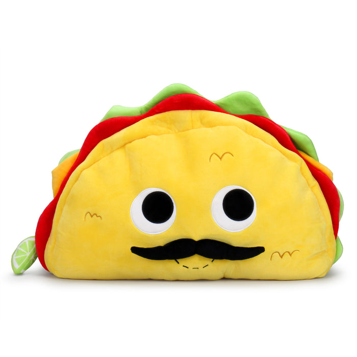 Yummy World XL Victorio Veggie Taco plush set featuring colorful, soft plush toys of a taco with vegetables and smiling face.