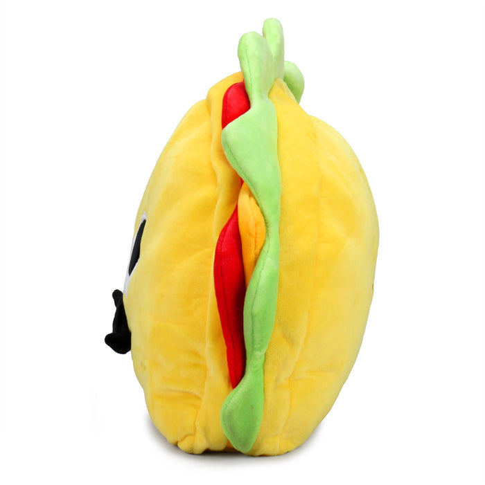 Yummy World XL Victorio Veggie Taco plush set featuring colorful, soft plush toys resembling a veggie taco and ingredients.