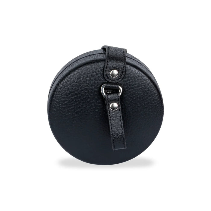 Zheng Yi Sao leather coin collections in black, ghost image in white background back view by Object and Dawn
