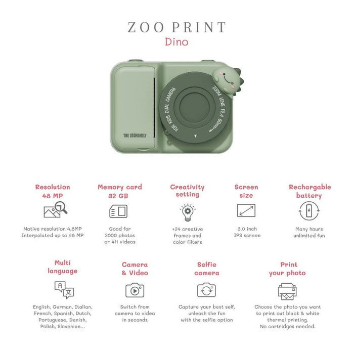 Zoo Print - Dino Green image 3